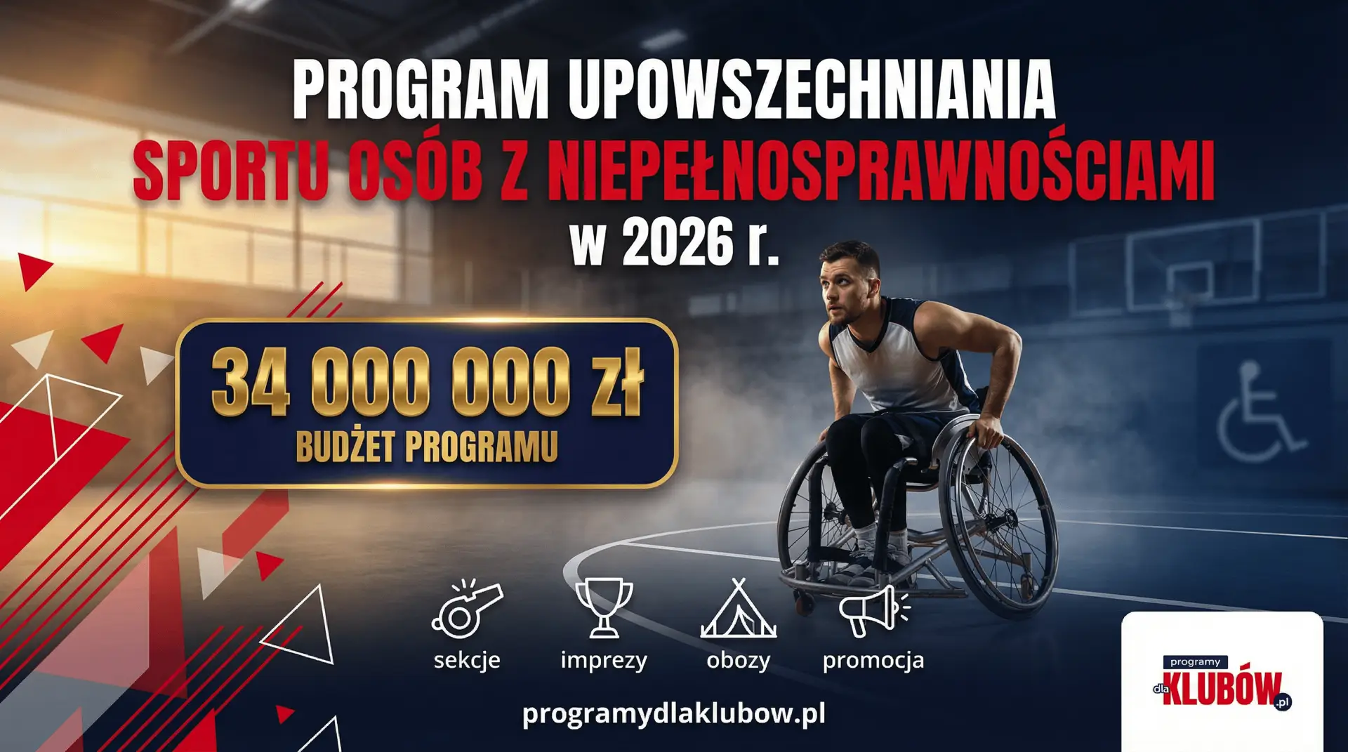 PUSON 2026 – dofinansowanie sportu osób z niepełnosprawnościami, budżet 34 mln zł